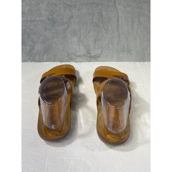 Yokono womens size 9 leather sandal-tan made in spain - Picture 9 of 16